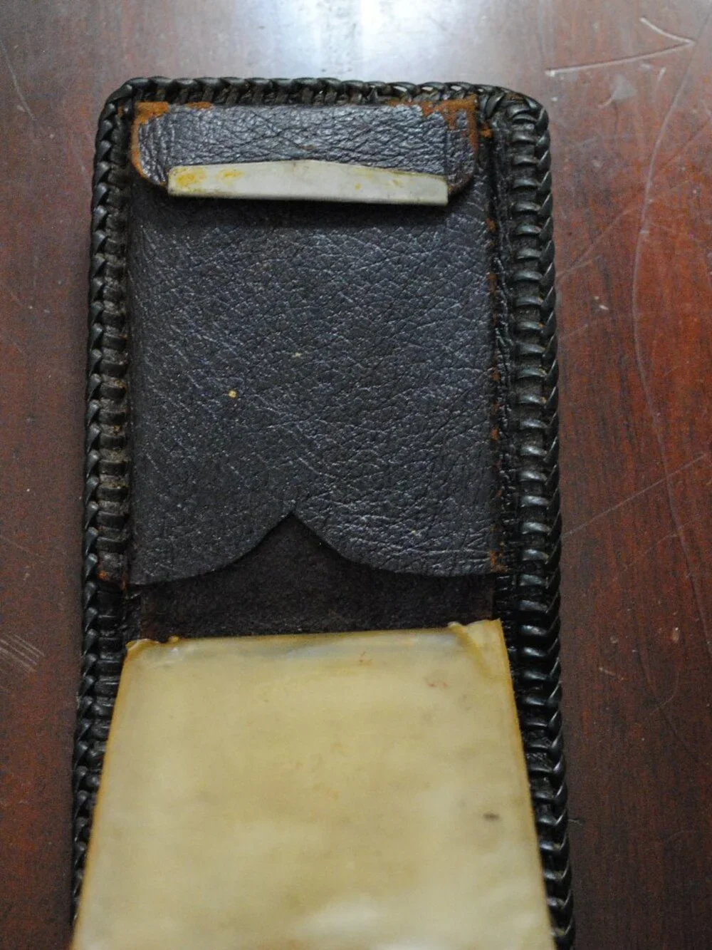 Vintage Handmade Men's Tooled Embossed Leather Bifold Wallet Western Monogrammed